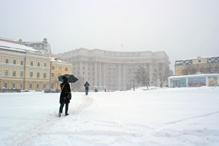 Засніжений Київ. Фото: Anna Stepko