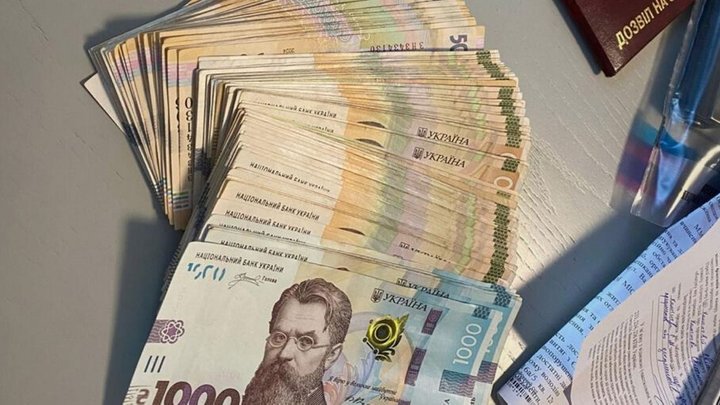Гроші, вилучені у підозрюваних під час обшуків. Фото: Суспільне