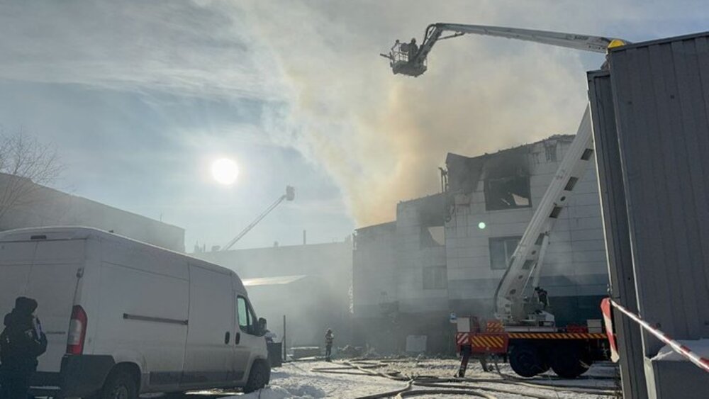 Пожежа у Солом'янському районі Києва. Фото: Суспільне Новини/Дарина Коломієць