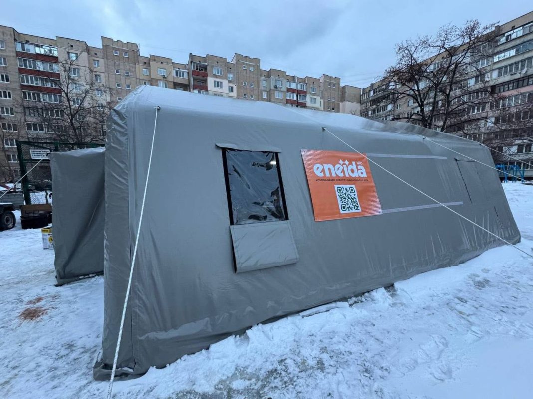 Пункт обігріву в Дарницькому районі. Фото: Олександр Ковтунов