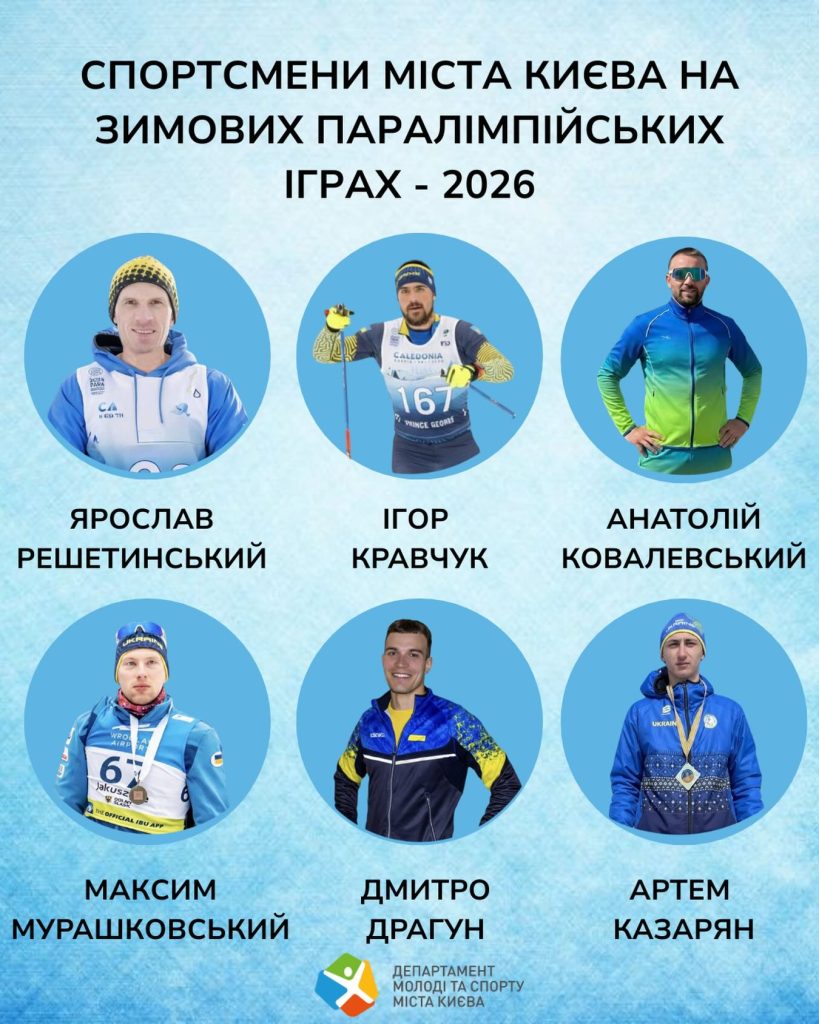 Параолімпійці з Києва. Фото: столичний Департамент молоді та спорту